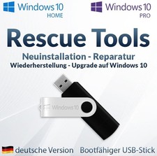 WINDOWS 10 HOME + PRO 32 + 64-BIT BOOTFÄHIGE INSTALLATIONS USB REPARATUR UPGRADE