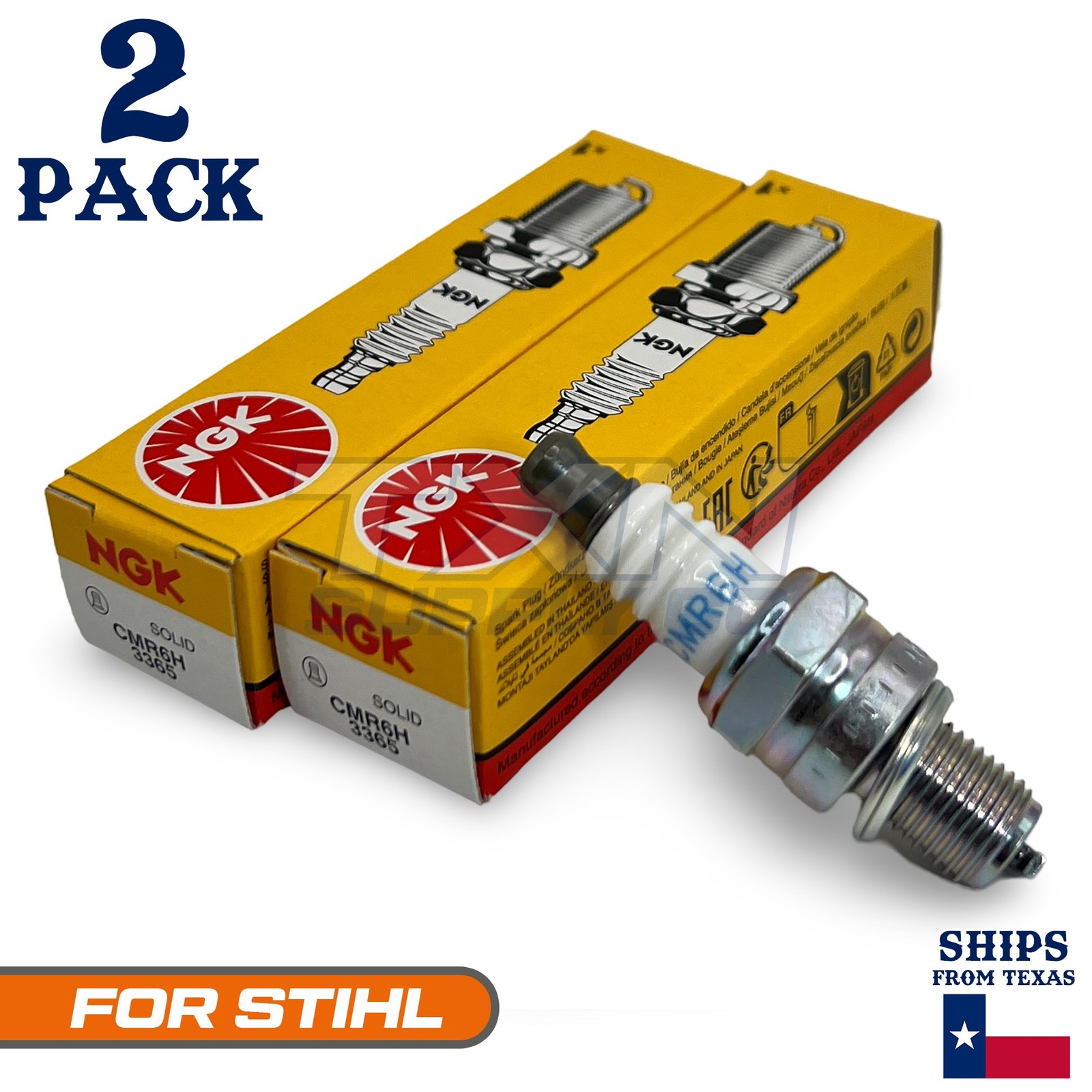 2 Pack NGK Spark Plug - For STIHL Trimmer Cutter FS 250