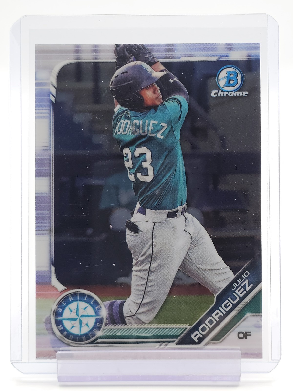 JULIO RODRIGUEZ 2019 BOWMAN CHROME #BDC-60 SEATTLE MARINERS BASEBALL Q0757