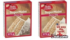 Betty Crocker Super Moist Cherry Chip Cake Mix, 375g 2 Boxes 