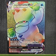GALARIAN DARMANITAN VMAX 187/185 RARE RAINBOW VIVID VOLTAGE POKEMON NM/M on eBay