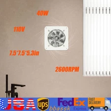 6inch Super Quite Wall Exhaust Fan Bathroom Kitchen Garage Ventilation Vent 40W