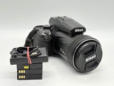 Nikon Coolpix P1000 16MP 125x Optical Zoom 4K Digital Camera Black W/6 Batteries