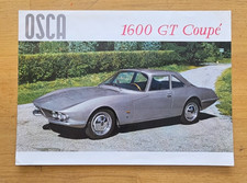 Osca 1600 Gt Coupe Brochure