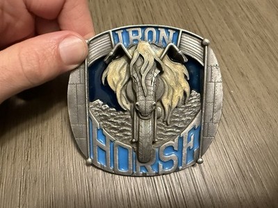 Dragon Designs Tanside LTD England Iron Horse Belt Buckle Bergamot