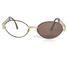Fendi FS 177 Tortoise Gold Oval Sunglasses Made in Italy 53-17-135 Vintage 21922