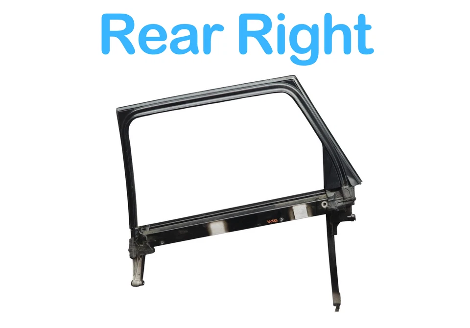 06-11 Audi A6 S6 Conjunto Marco Vidrio Puerta Lateral Pasajero Trasero Derecho Fabricante Original Foto 3 de 4