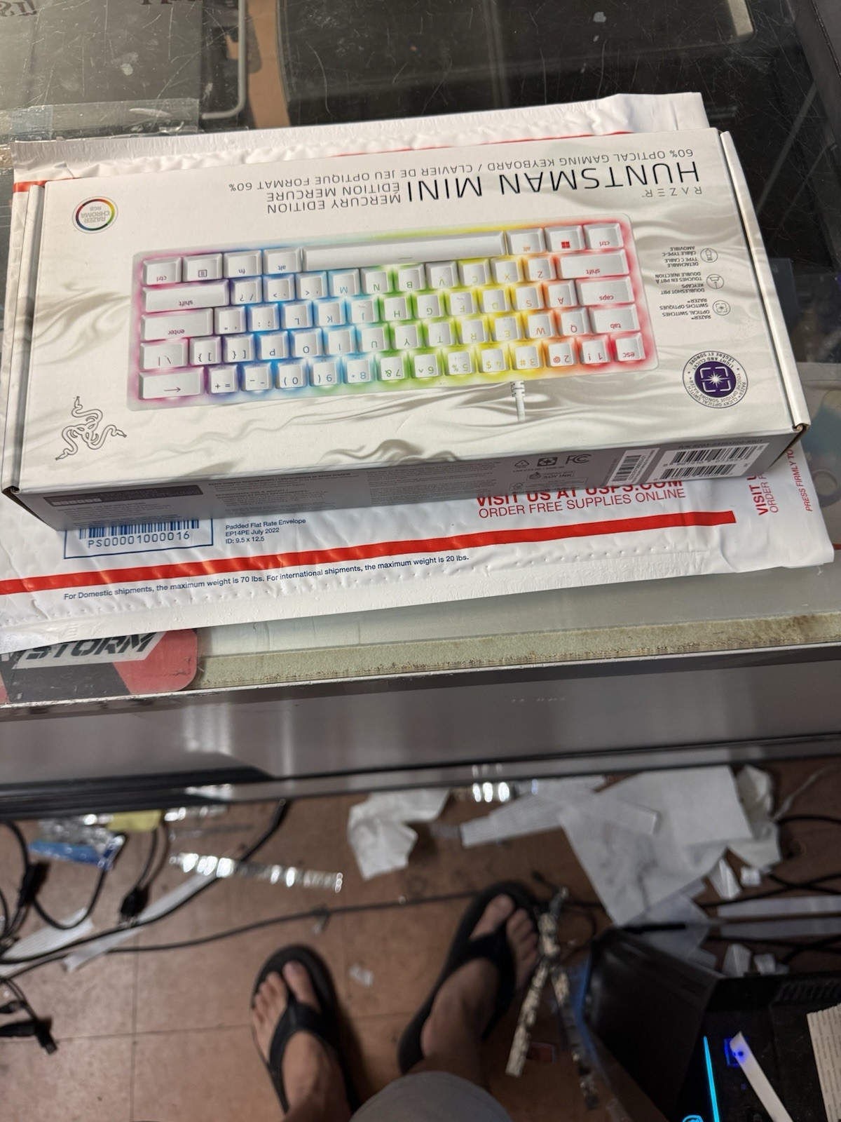 Razer Huntsman Mini Mercury 60% Gaming Keyboard Purple Click