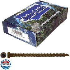 Jake Sales #10 x 2-3/4" Mocha Colored Composite Decking Wood Screw with Torx/