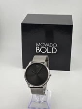 Movado Bold 3600599 Stainless Steel Gray Dial Men's Watch ⌚