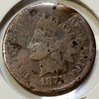 1871 Indian Head Cent - AG Details: Bent, Pitted **Key Date:  3,929,500 Minted