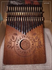 17 Key Kalimba Thumb Piano Finger Mbira Mahogany Wood Keyboard Music Instruments