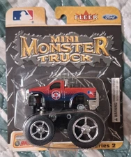 2004 Fleer Series 2 Boston Red Sox Die Cast Ford F-350 Mini Monster Truck - NIB