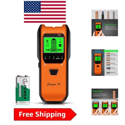 Tropical Orange Wall Scanner - Smart Sensor & Audio Alarm for Accurate Detection