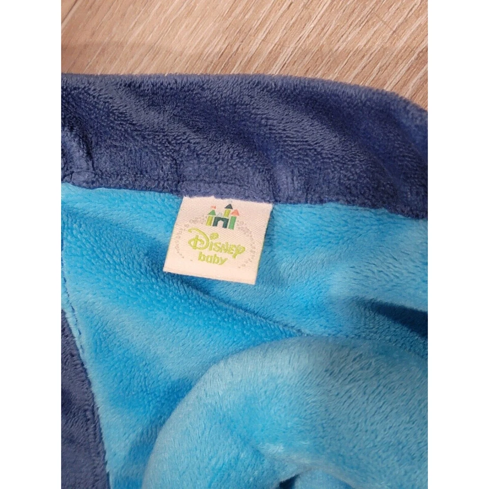 Disney Monsters Inc Sulley Azul Bebé Manta de Seguridad Lovey Sonajero Anillo Sully Foto 3 de 4