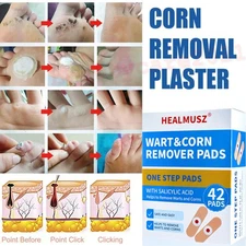 42PCS Corn Removal Patch Toe Callus Corn Remover Pads Wart Treatment Patch Foot