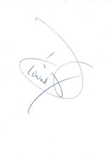 Dionne Warwick autograph signed 10x15 cm index card