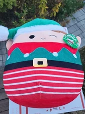 Squishmallows "Jangle" The Christmas Elf  12” Christmas *NEW* 2022