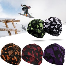 Winter Warm Beanie Hat Windproof Thermal Ski Running Slouchy Skull Cap Men Women
