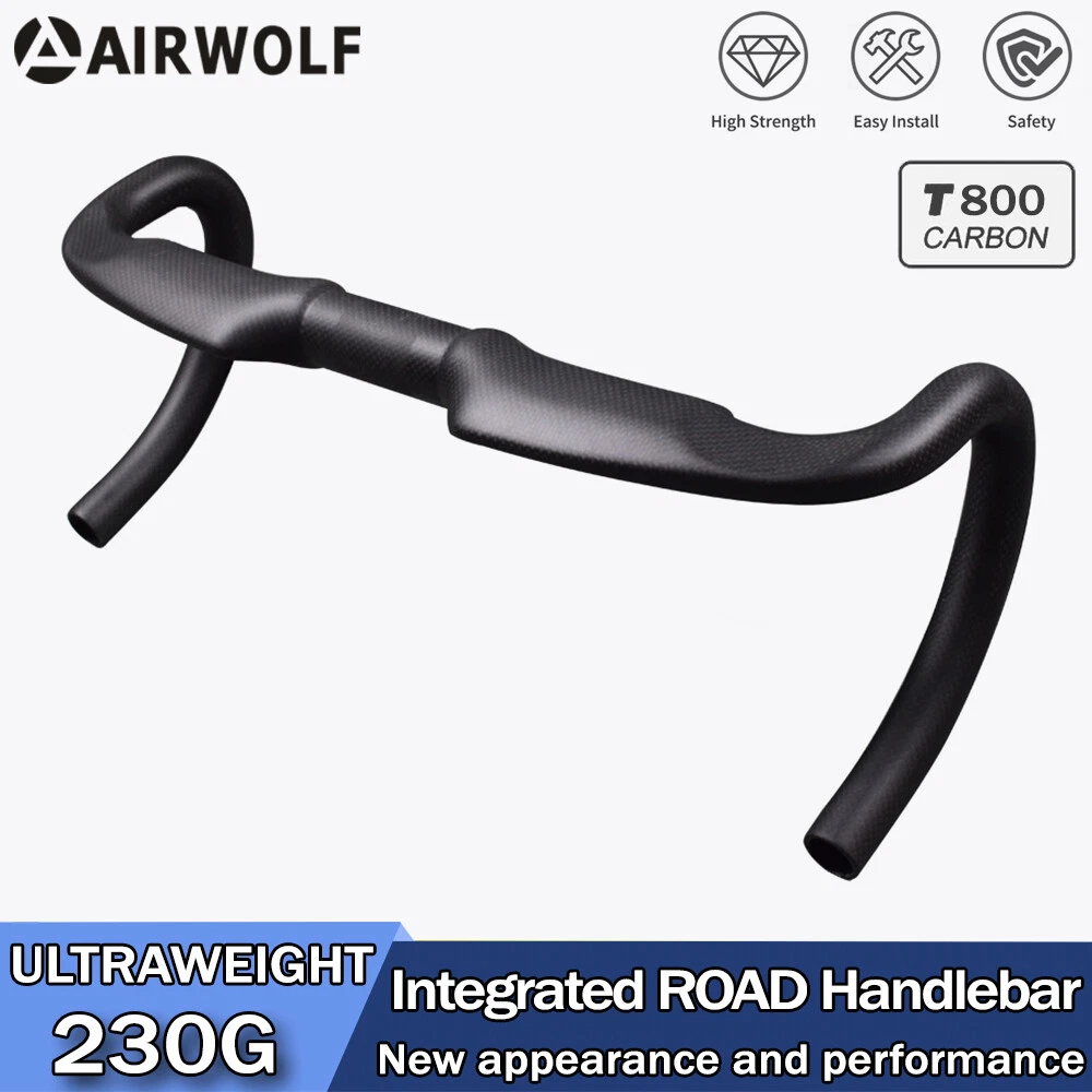 AIRWOLF Full Carbon Fiber Road Bike Drop Handlebar Cycling Bicycle
