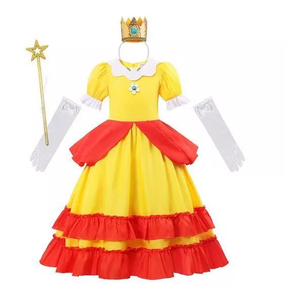 Princess daisy cosplay dress sale