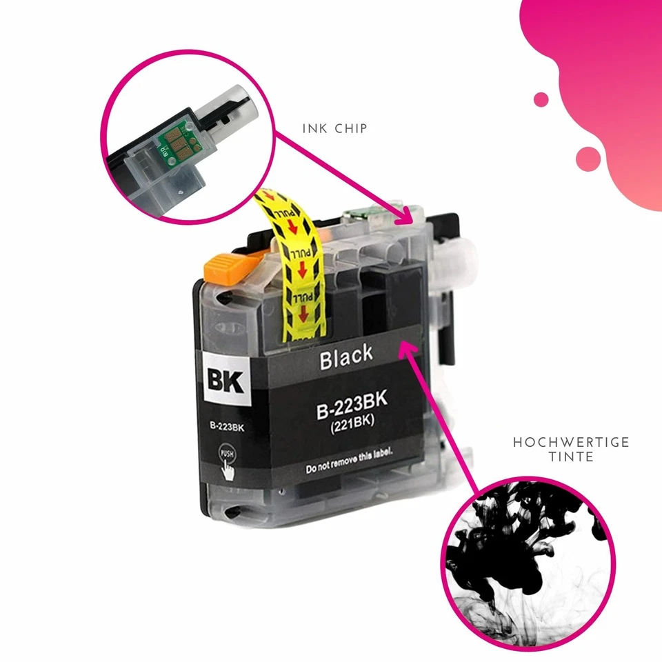 XXL Druckerpatronen kompatibel für Brother LC223 MFC-J480DW MFC-J5320DW - Bild 4 von 4
