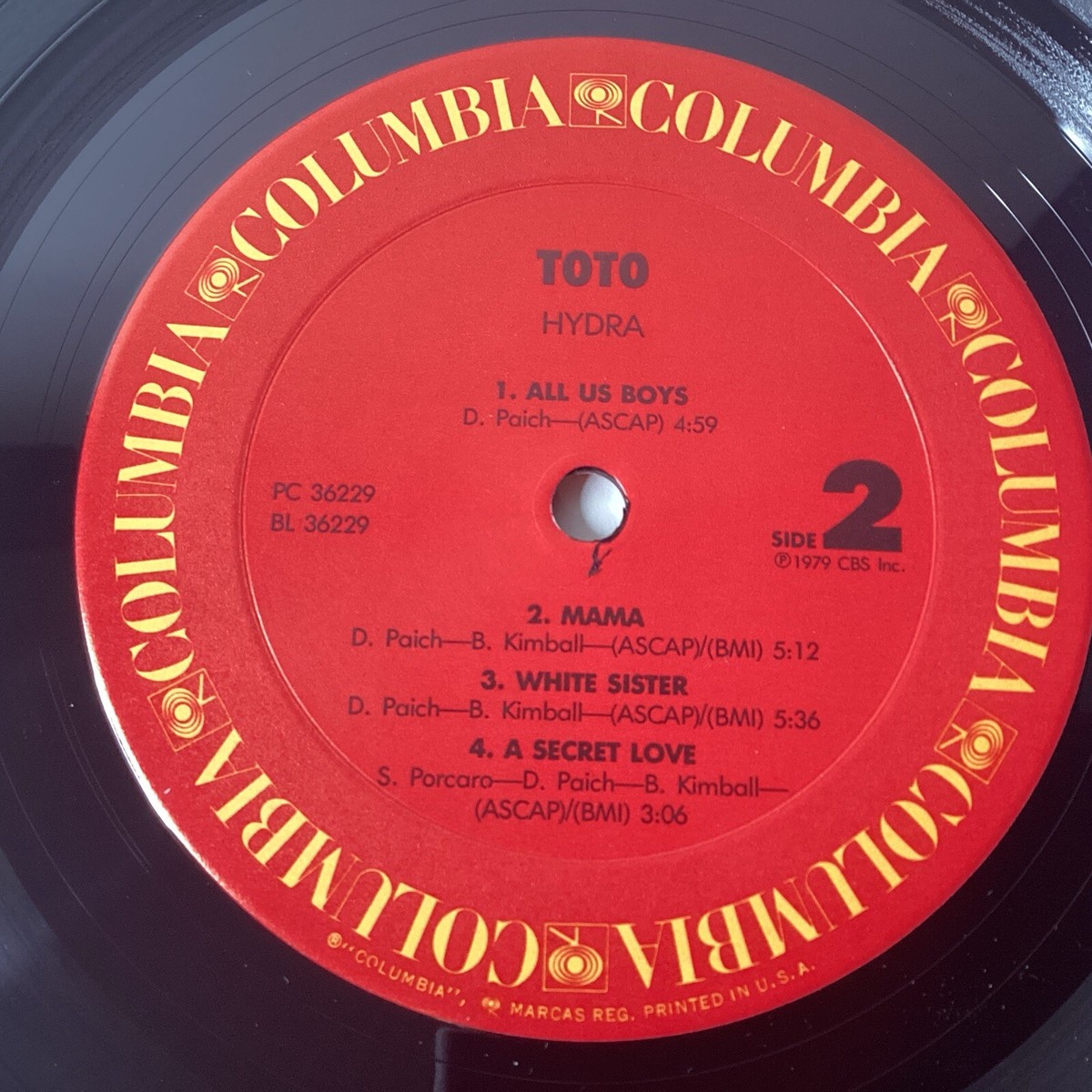 Toto - Hydra (1979, Columbia Records, FC 36229) | eBay