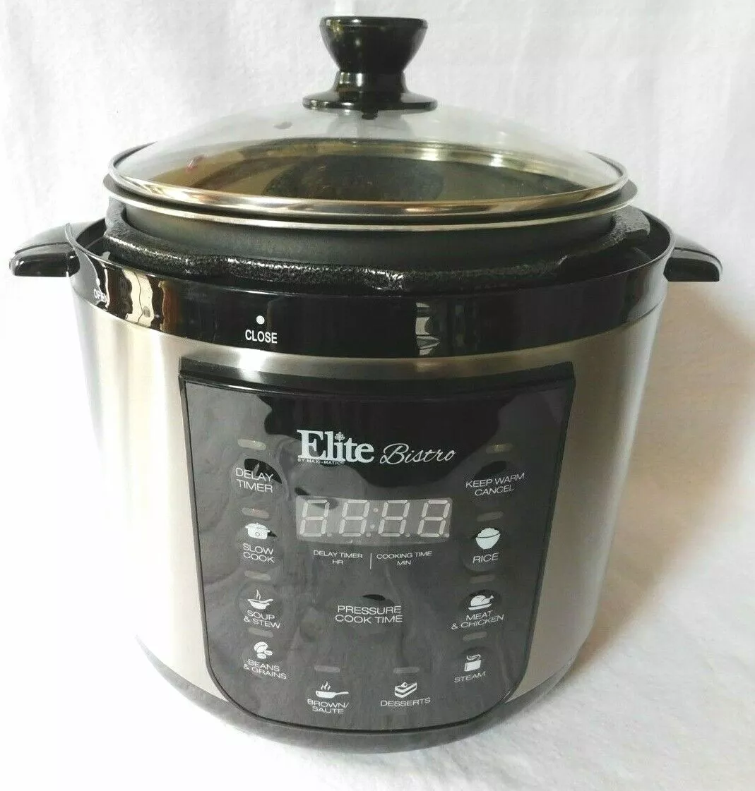 Best Buy: Elite Platinum 10-Quart Pressure Cooker Black/Stainless Steel  EPC-1013