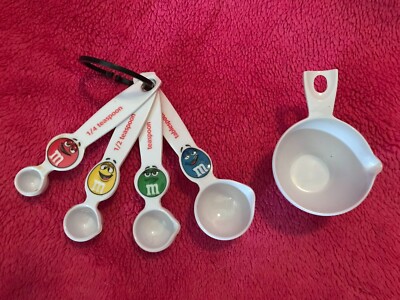 M&M M&M's M & M's Measuring Spoon Set Plus 1/4 Cup | eBay