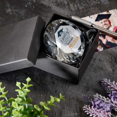 Personalisiertes Abschlussgeschenk Diamant Briefbeschwerer Geschenk endlich abgestuft KR-20
