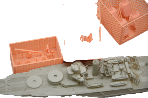 G-146 1/700 Pennsylvania battleship 1920 resin 3D printed red wax model - Picture 5 of 14