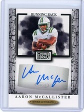 2021 Sage Hit Premier Draft Aaron McCallister Autograph Black