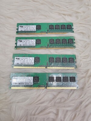 4 Sticks Samsung/HP RAM DDR2- 667MHz 512MB Desktop PC