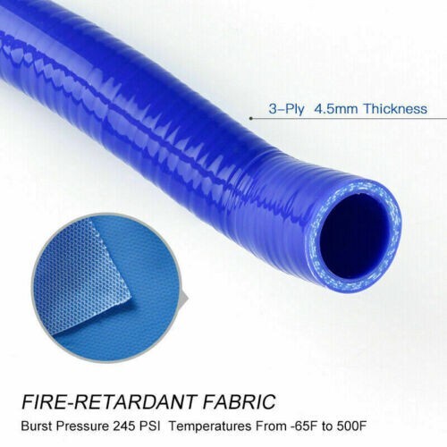 Manguera de silicona para codo negra de 0,56" pulgadas 180 grados turbo ID15 mm acoplador de curva en forma de U - Imagen 8 de 12