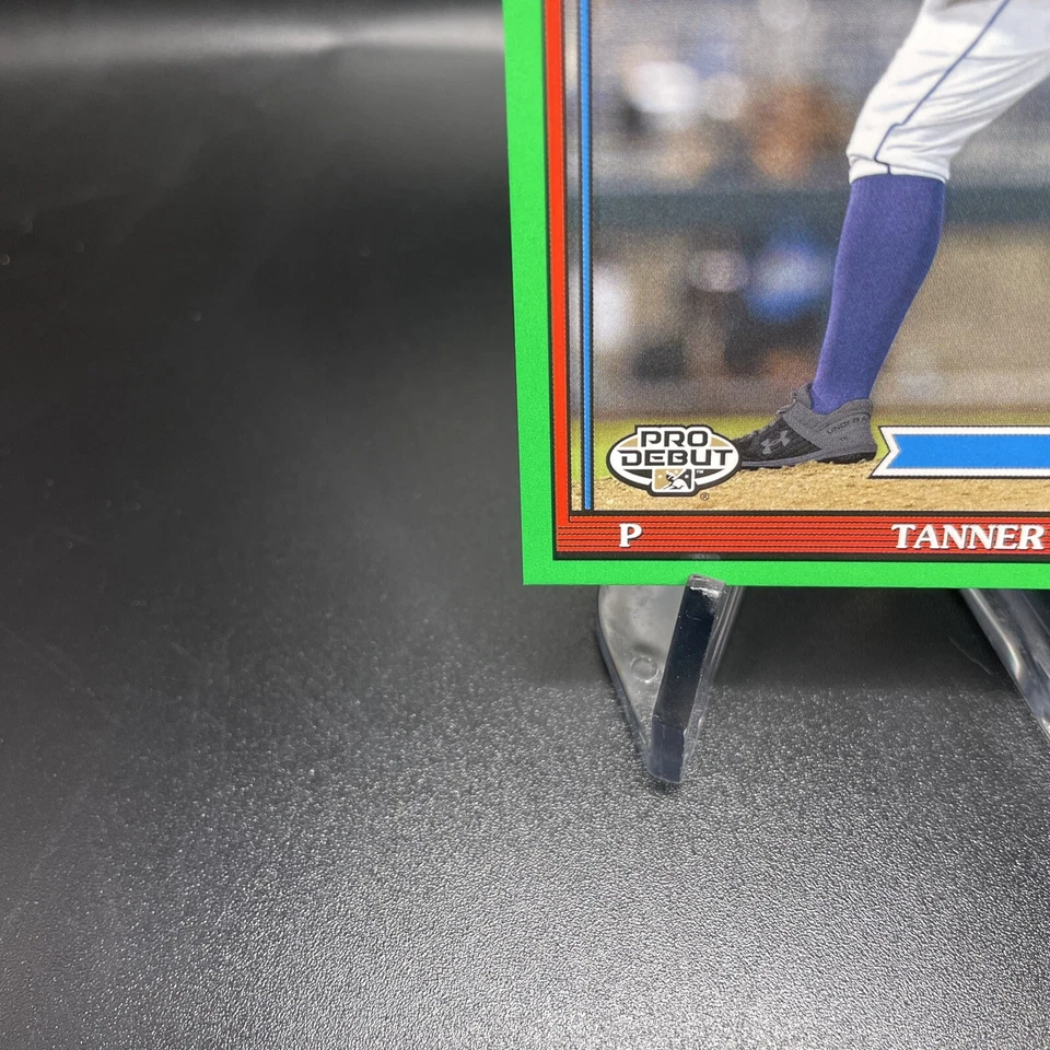 Tanner Burns 2021 Topps Pro Debut Card Green /99 PD-180 - Image 4 of 4