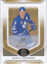 2020/21 SP SIGNATURE EDITION..MATS SUNDIN..GOLD SCRIPT..SP..# 348..MAPLE LEAFS