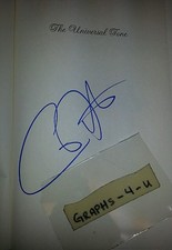 Carlos Santana Signed Autograph Book COA A Universal Tone