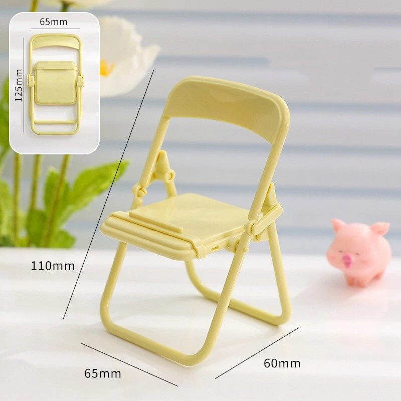 Mini Folding Chair rStand Table Bracket Mobile Tablet Holde Cell Phone Holder - Image 3 of 4