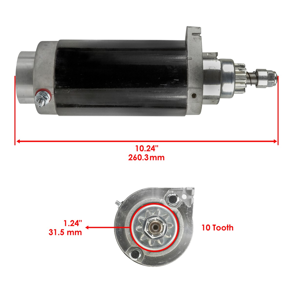 Starter Til Udenbords Dieselmotor Fra Mercury 90 Til 175 HP Inline - Foto 12