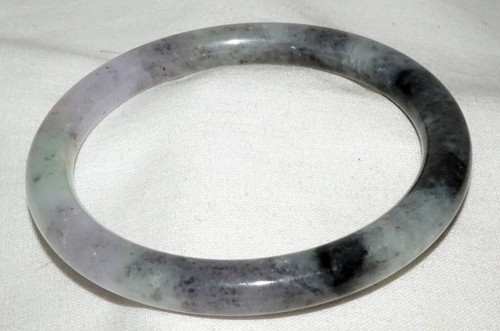 Bracciale Vintage Cinese Grigio Screziato Verde Lavanda Giadeite Giada (LeS)L25 - Foto 5 di 17