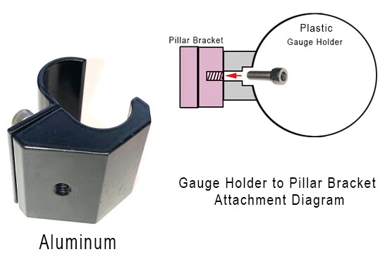 Juego de soportes calibre pilar Porsche 911/912/930 hasta 95 Foto 2 de 2