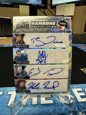2024 Leaf Metal Hambone Quad Auto Belmonte/Simonsen/Tackett/Troup Silver 14/15