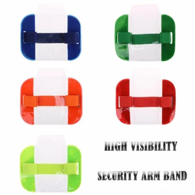 SUPREME High Visibility Security Arm Band ID Badge Card Holder SIA Armband
