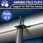 <!--F#f_0-->4x Caravan Awning Pole Bracket Support for Roll Out Awning, Tie Down Brackets<!--F/-->