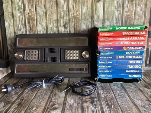 MATTEL ELECTRONICS INTELLIVISION CONSOLE UNIT GAMES ALL WORKING TESTED