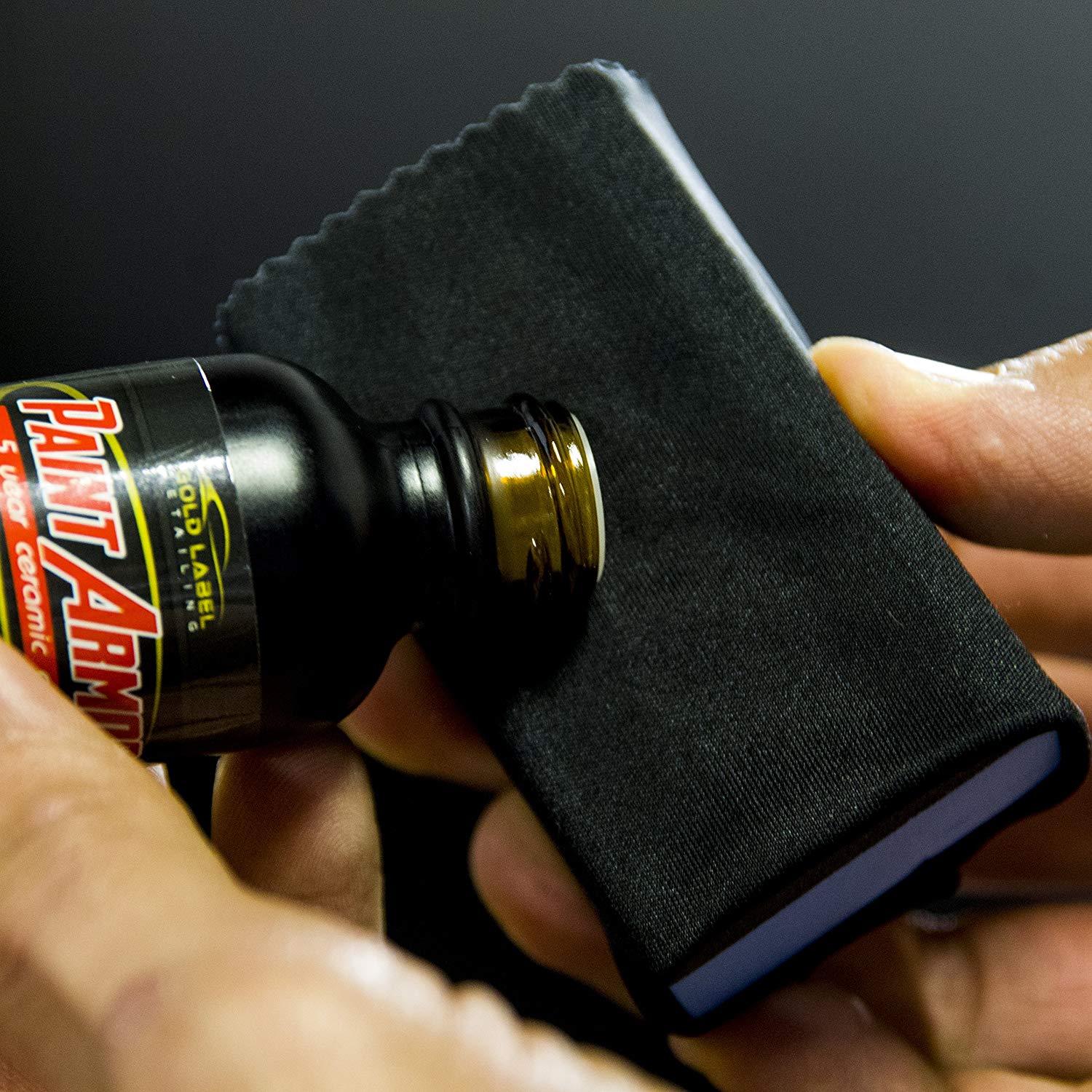 Ceramic Nano Coating Sponge Applicator Kit 3 Pack with Microfiber