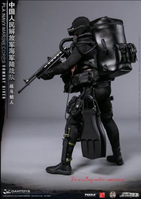DAMTOYS 78073 中国海軍陸戦隊 1/6 Combat Diver Perfect Damtoys 78073 Pla Navy Marine Corps Combat Diver New In