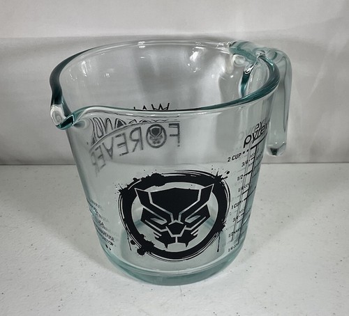 Pyrex Marvel Black Panther Wakanda Forever Glass Measuring Cup | eBay