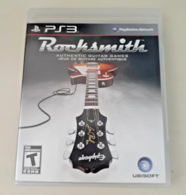 PlayStation 3 PS3 Rocksmith Authentic Guitar Games - includes manual & stickers