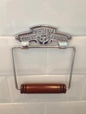 VINTAGE VICTORIA ANTIQUE STYLE CHROME BRASS OR BLACK TOILET ROLL HOLDER BATHROOM